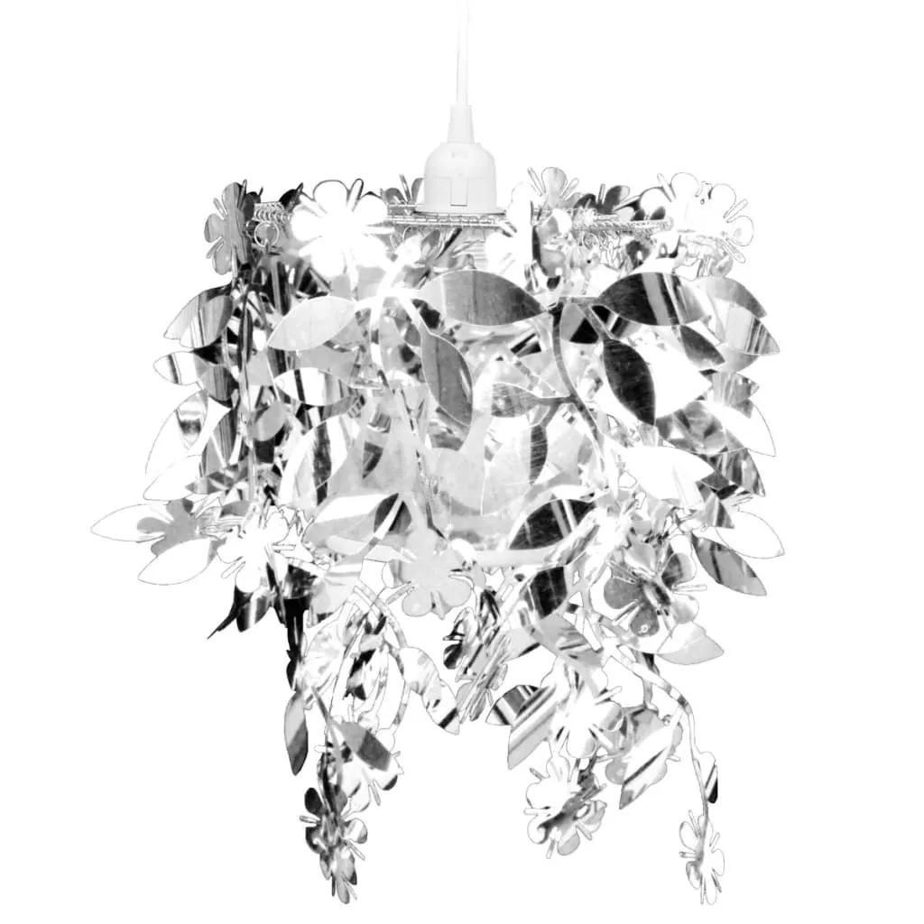 Lampada Decorativa Foglie Argento Paillettes | Atmosfera Magica Casa