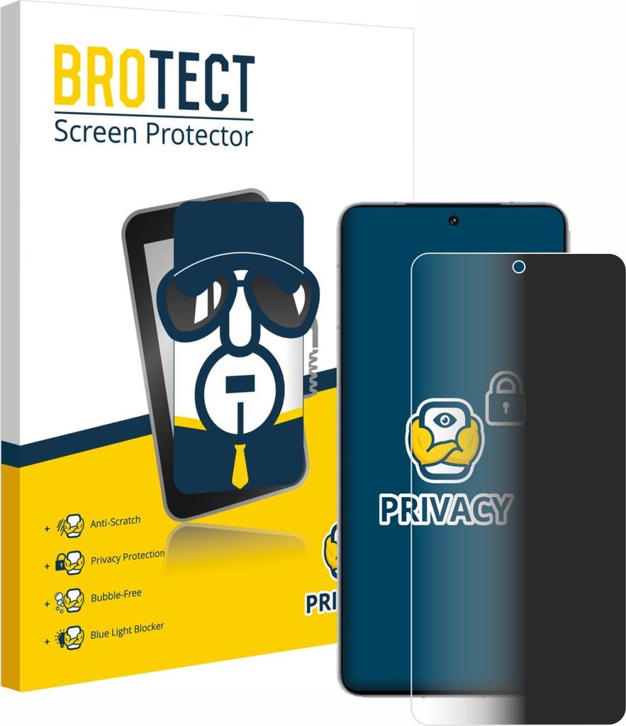 BROTECT Sichtschutzfolie für Vivo iQOO 15 Anti-Spy Privacy Sichtschutz Blickschutz Folie Blaulicht-Schutz