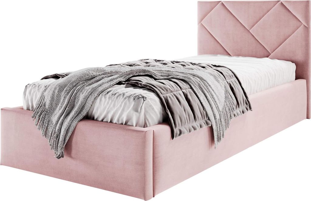Moebelpaket Bett 100x200 cm, Bett Azuro S03, Polsterbett Produktbild 