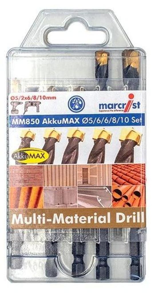 Marcrist Multi-Materialbohrer Set AkkuMAX MM850