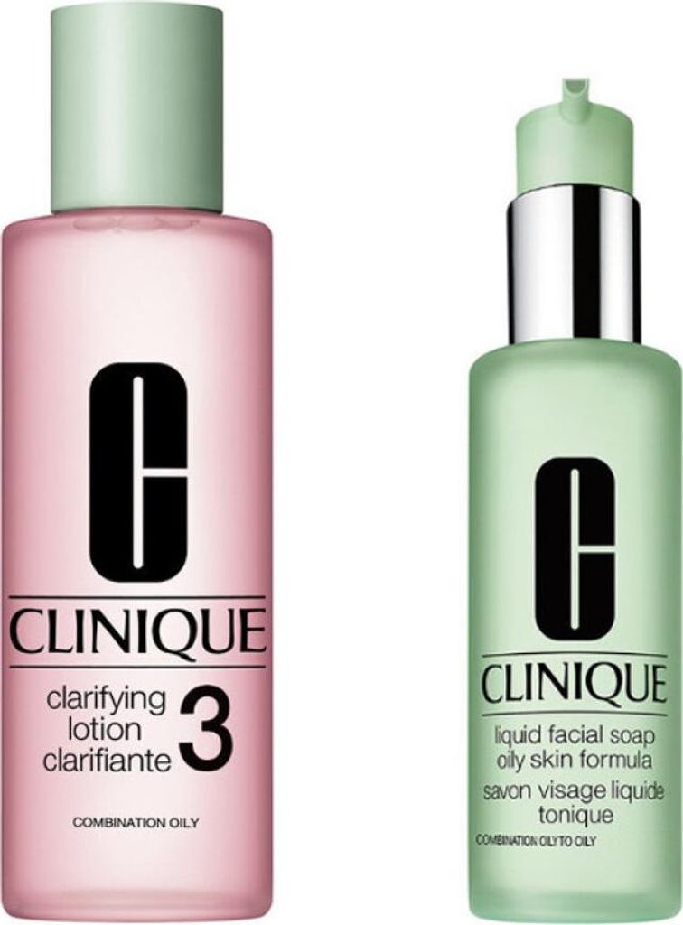Clinique 3 Step Clarifying Lotion 3 with Facial Soap for Oily Skin 400ml