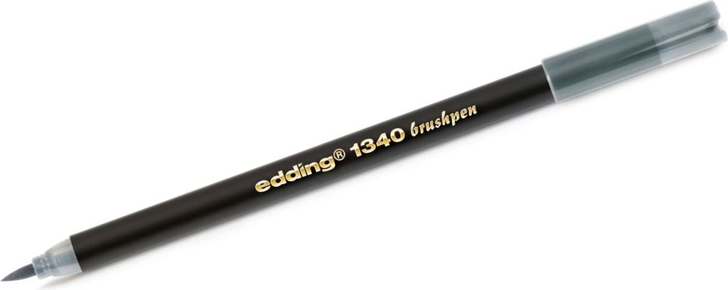 Edding - Pinselstift 1340 silbergrau | 10 Stück