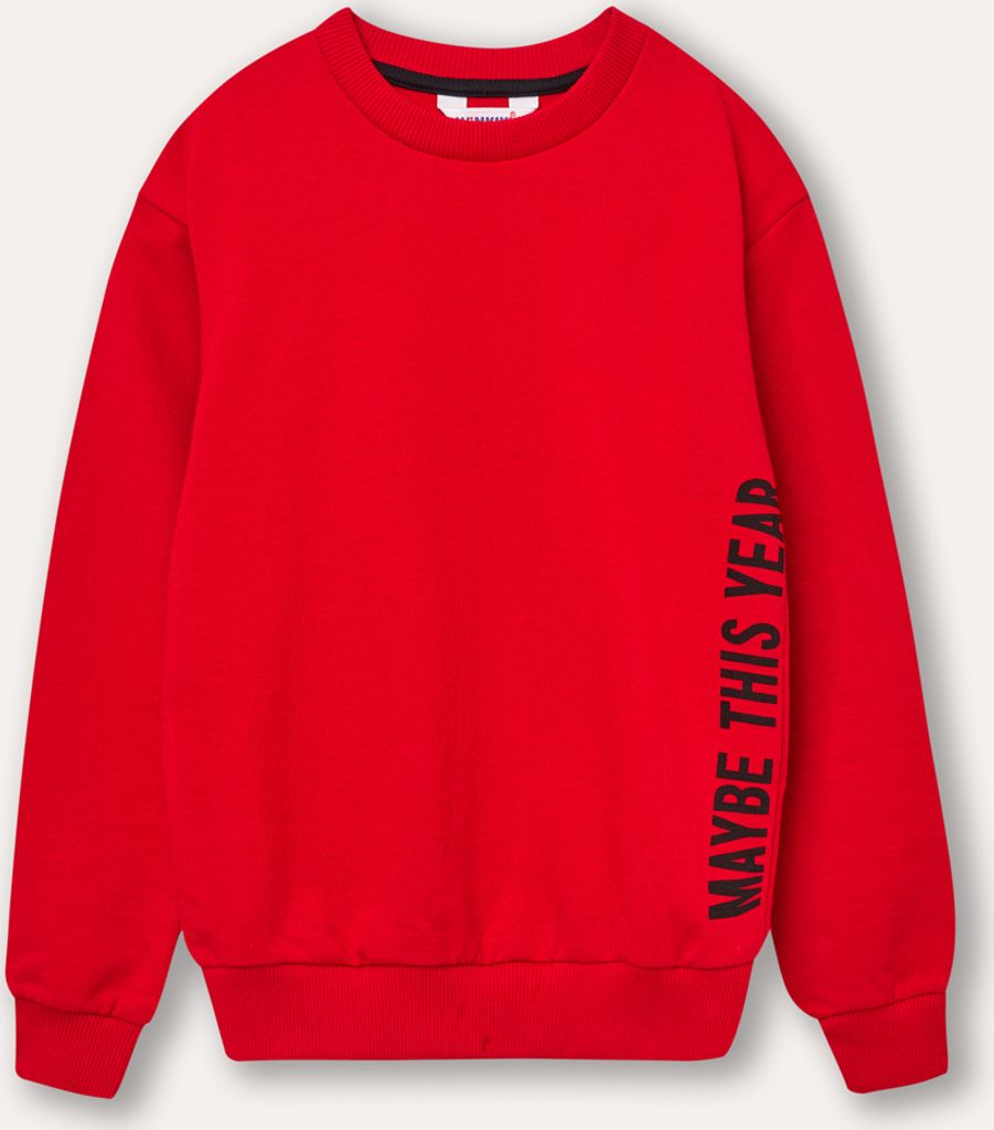 Uni-Sweatshirt Maybe - Rot - 158