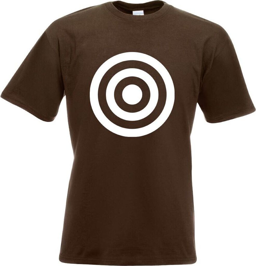 Kiwistar - T-Shirt - Chocolate - Bullseye Zielscheibe RAF Herren Funshirt Bedruckt Design Sprüche Spruch Motive - mit Motiv Bedruckt - Funshirt De...