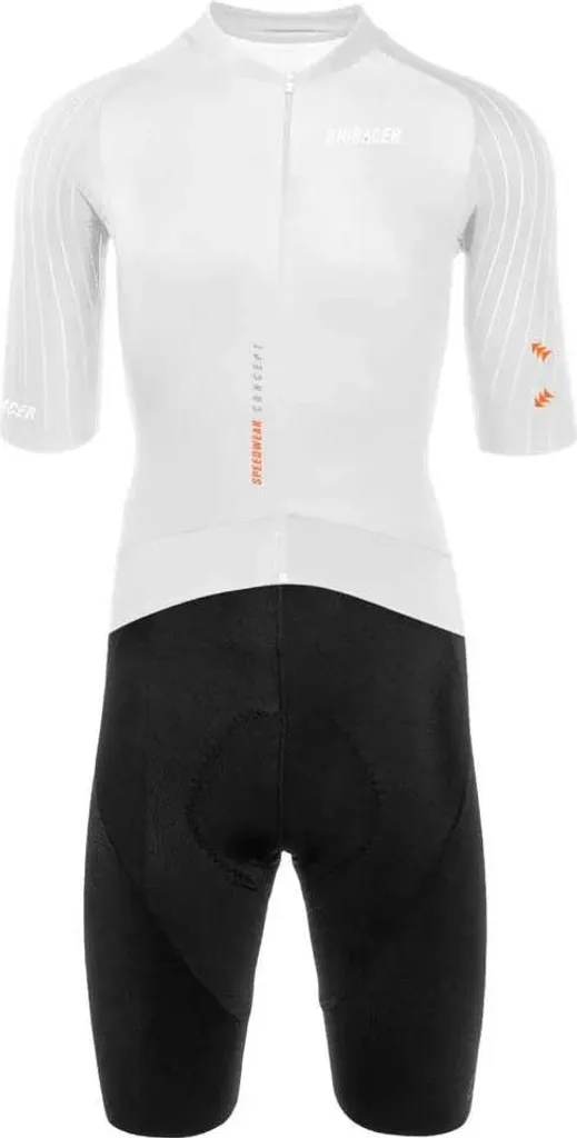 Combinaison Cycliste Homme Bioracer Blanche S Anti-Frottement et Rapide