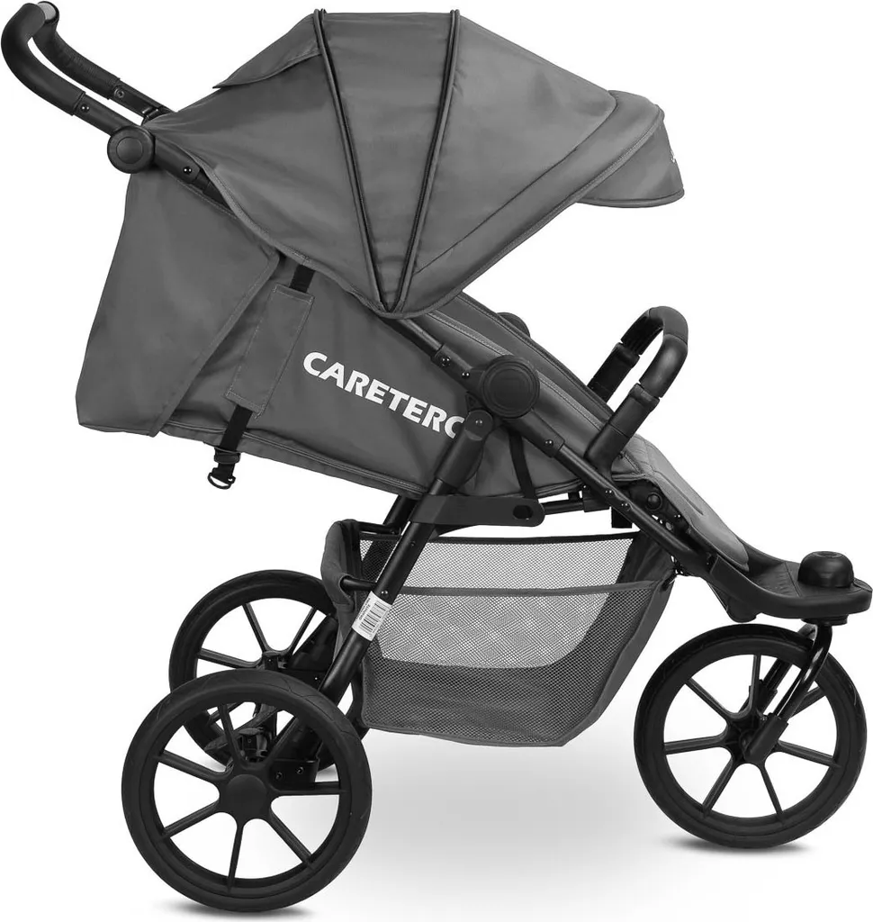 Poussette compacte CARETERO LIMA graphite avec dossier réglable et panier - 8