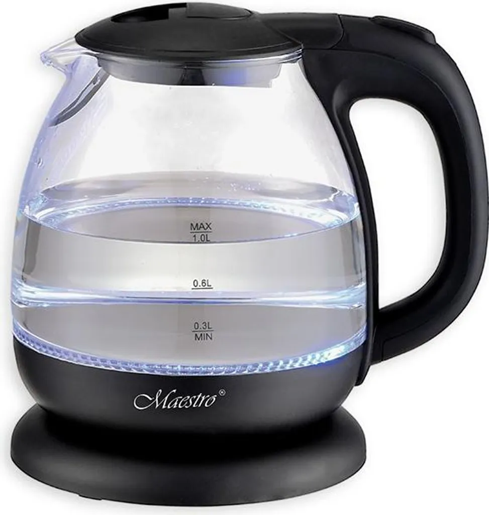 Electric glass kettle 1100W MR-055-BLACK MAESTRO