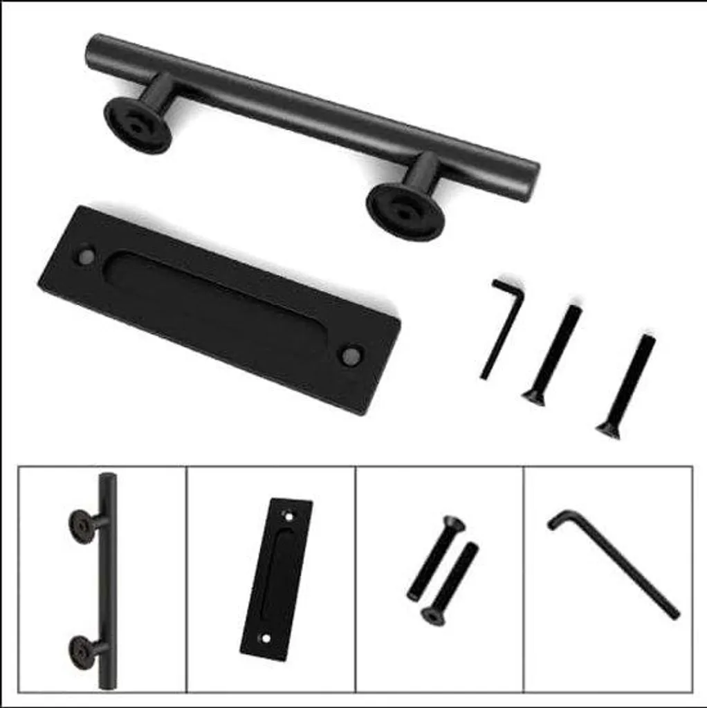 Poignée porte coulissante 24 cm noire : ouvrez sans effort vos portes