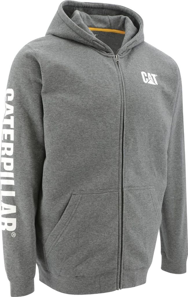 CAT Zip Hoodie Midweight Größe XL Grau Produktbild 