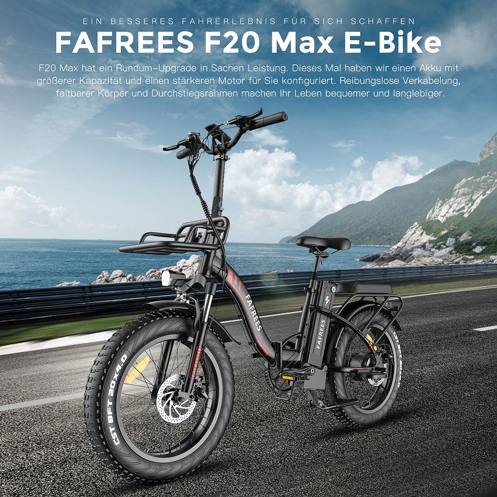 Fafrees F20 MAX Fatbike Ebike Klapprad 20 Zoll mit 48V 18AH Produktbild 8