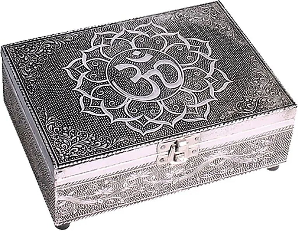Tarot- und Schmuckkistchen Om -- 18x13x6 cm