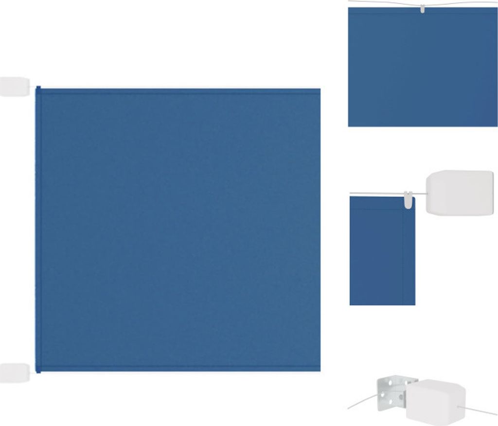 vidaXL Senkrechtmarkise Blau 140x1000 cm Oxford-Gewebe - Sonnenschirme & Sonnenschutze