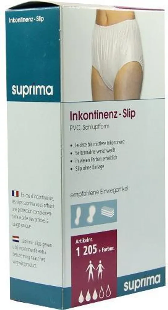 Suprima 1-205-001 Slip Incontinenza in PVC Impermeabile Unisex Tg 56