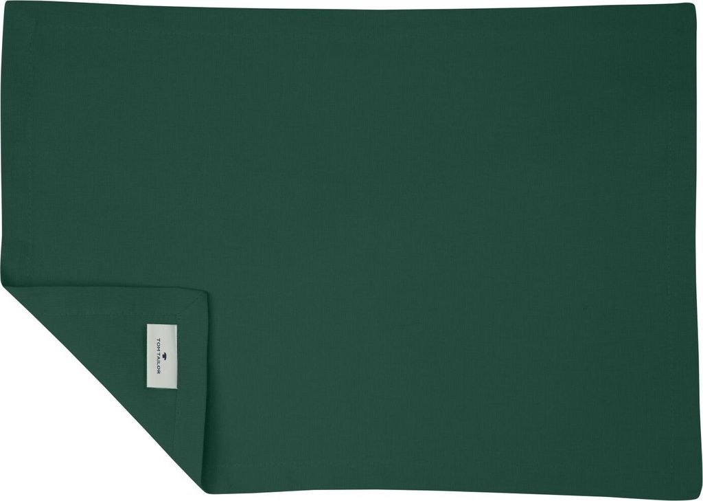 Tom Tailor Dove flaschengrün Tischset 6er Pack 35x50cm