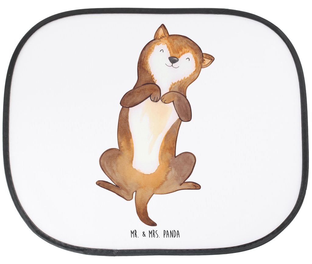 Mr. & Mrs. Panda Sonnenschutz Auto Hund Streicheln - Weiß - Geschenk, Sprüche, blendschutz, Fürs, Süß, Hunde, Hundewelpe, für, Sonnenblende, ...