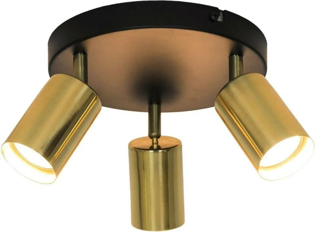 Faretto Orientabile Zuma Line VILA GU13013C-3R | Metallo Nero Oro