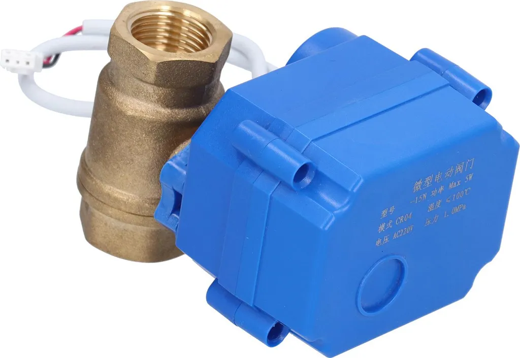 Robinet motorisé DN15 220V en laiton pour régulation de débit d'eau - 5