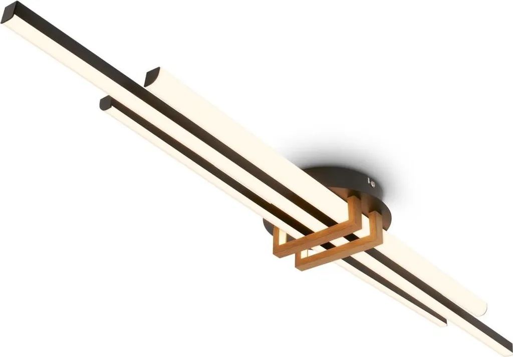 Illuminazione LED Briloner VINKA Legno Nero 98cm Atmosfera Casa