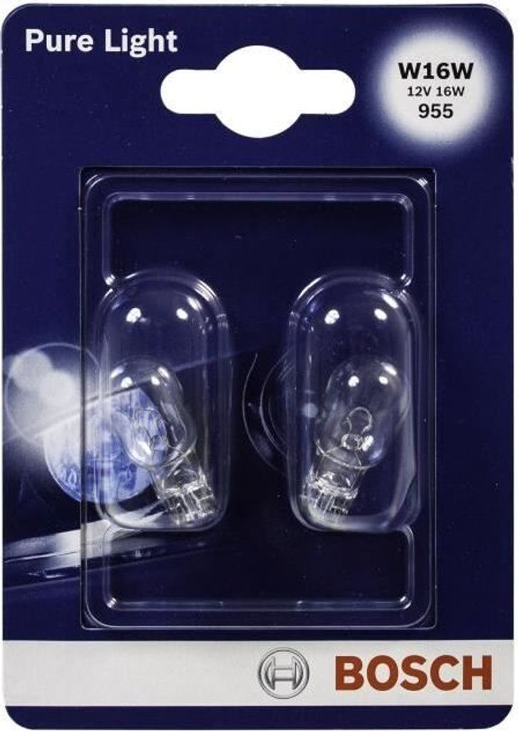 Bosch W16W Pure Light Kfz Glühlampe 12V, W2,1x9,5d