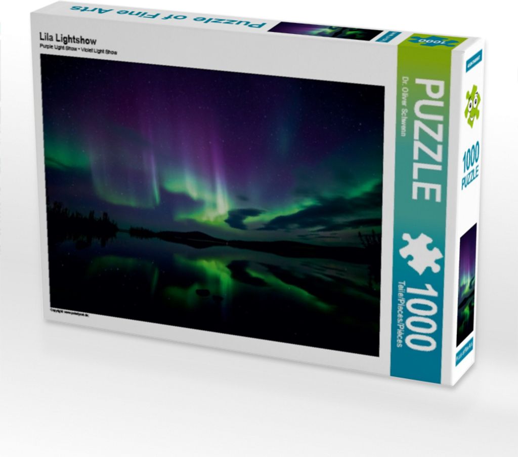 Calvendo Lila Lightshow 1000 Teile Puzzle quer 640x480mm, Oliver Schwenn Dr.; 7432126