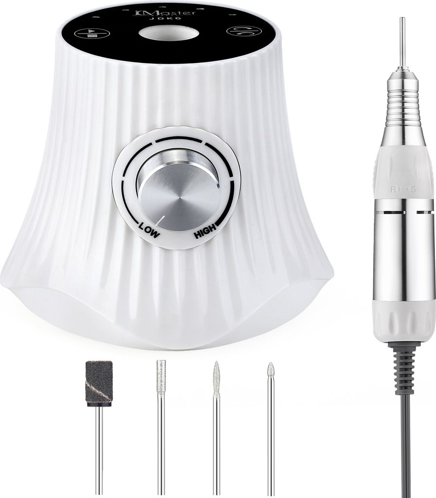 JCMASTER JCM-EUK6 Nagelfräser - Deutsche Marke - Gelnägel & Acrylnägel Profi Set Elektrisch, Fußpflegegerät, Kunstnägel, Stufenlose Regulie...