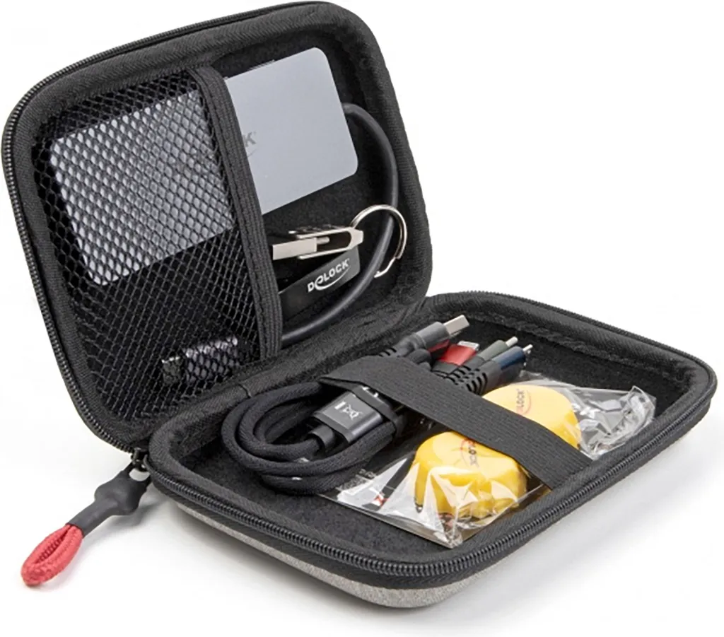 Station d'accueil portable et Kit de charge Delock Travel Kit III Gris