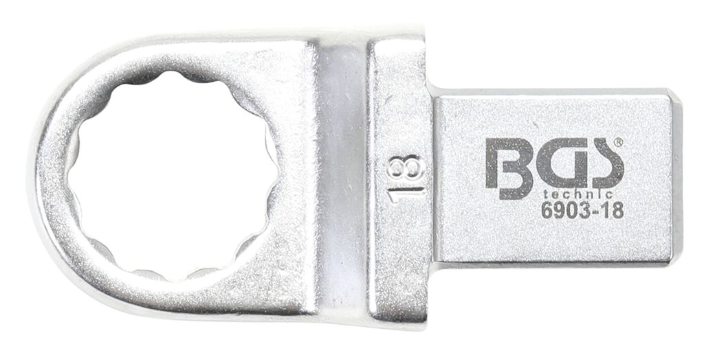 BGS 6903-18 Einsteck-Ringschlüssel, 18 mm, Aufnahm e 14 x 18
