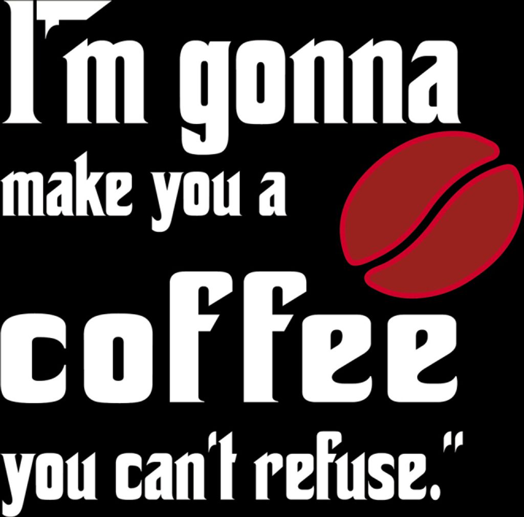Don Corleone Kunstdruck Bild - I'm Gonna Make You A Coffee You Can't Refuse (30 x 30 cm)