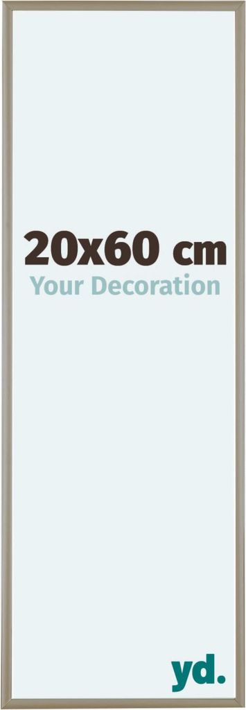 Bilderrahmen, 20x60 cm, Champagner, Aluminium, Kent