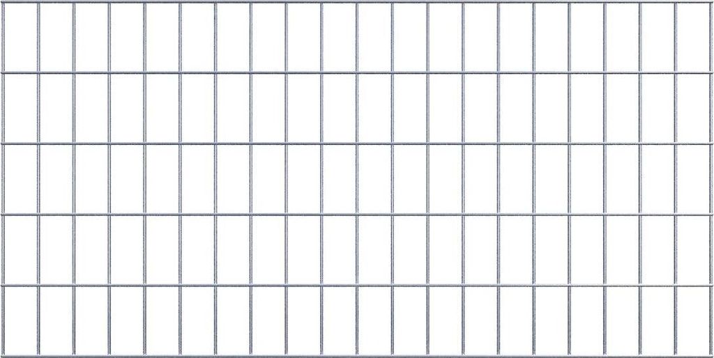 Dekogitter / Rankgitter (inkl. Montagematerial) Maschenweite 5 x 10 cm - Länge: 100 cm - Höhe: 50 cm