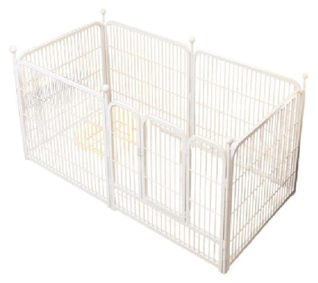 Kojec Zagroda Ogrodzenie Dla Zwierząt 80X142X70Cm Biały Zdjęcie produktu 