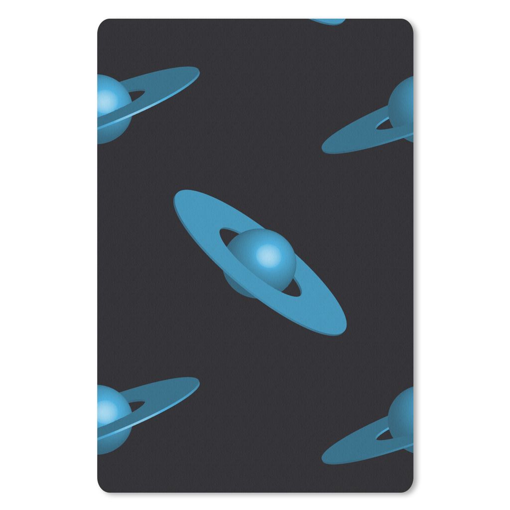 MuchoWow Mauspad Mousepad Planeten - Blau - Kinder - Design 40x60 cm - Mousepads - Maus Mat - Pad - Mausunterlage - Schreibtisch Accesoire