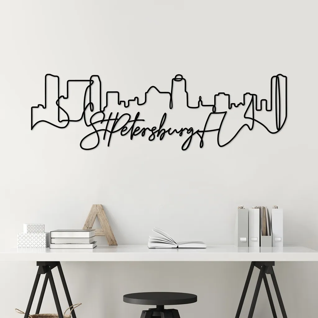 Décoration Murale Métal Noir 120cm pour Combler vos Murs Vides avec Chic