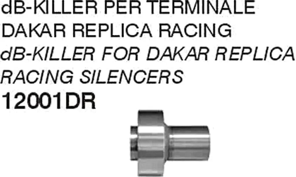Réducteur de Bruit Db-Killer ARROW pour Silencieux Dakar Replica Bruyant