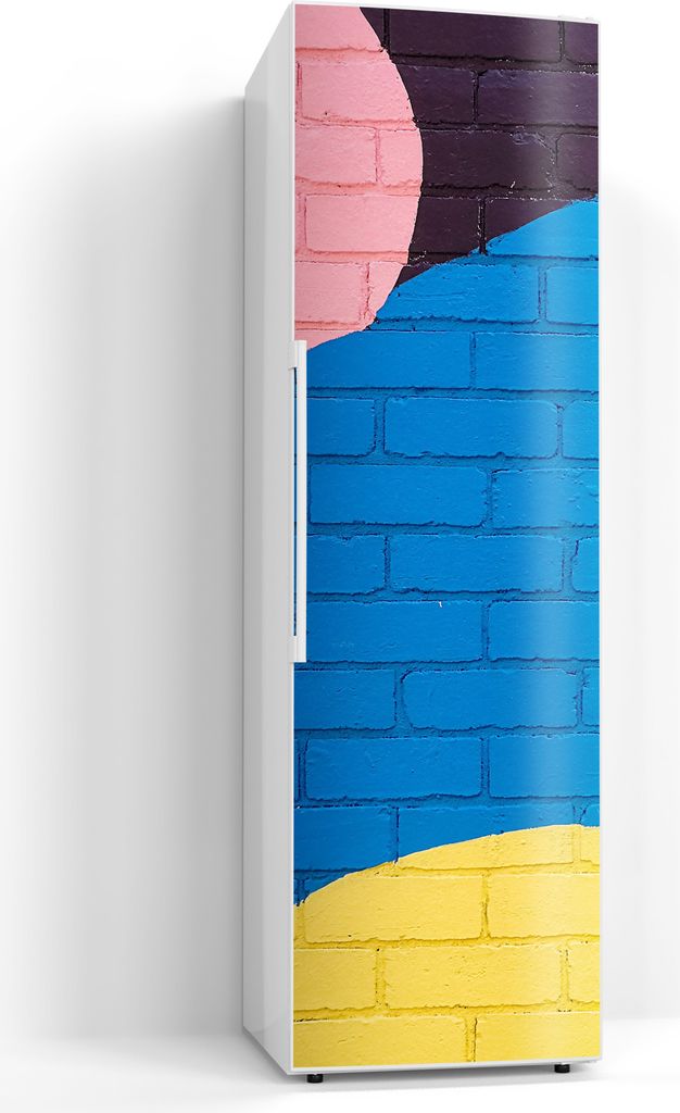 DEQORI Magnetmatte Kühlschrank beschreibbar 60x200 cm 'Bogen & Blöcke' Magnetfolie
