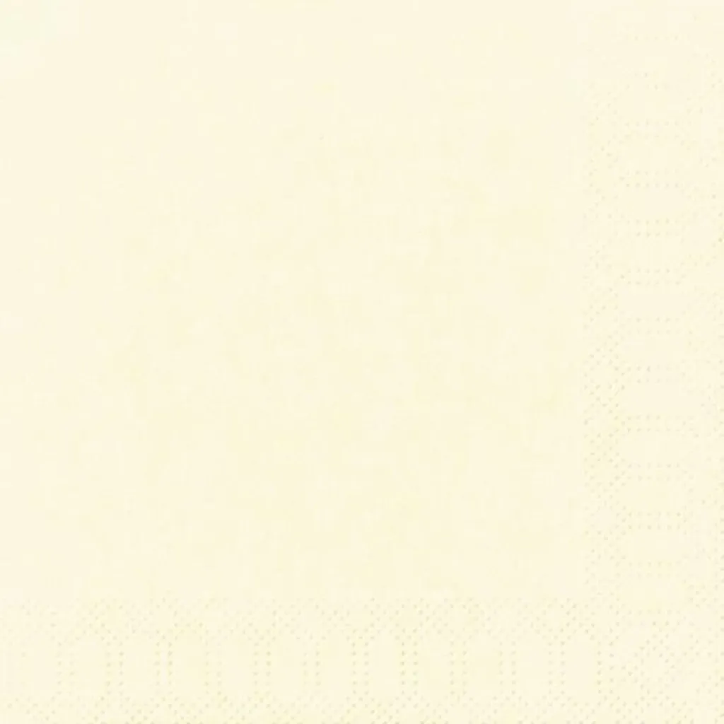 Duni 105747 Serviettes Cocktail 3 plis Champagne 24x24cm - Lot de 20