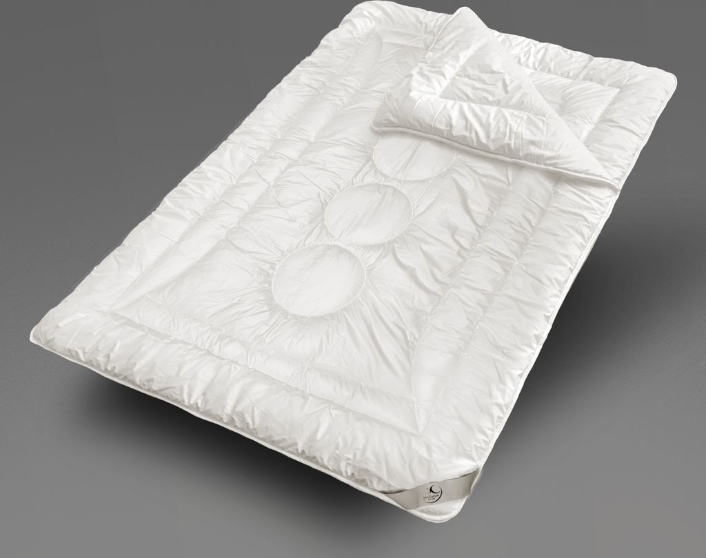 Magicline Bettdecke 155x220 cm | Premium 4-Jahreszeiten decke mit 100% Baumwolle Bezug