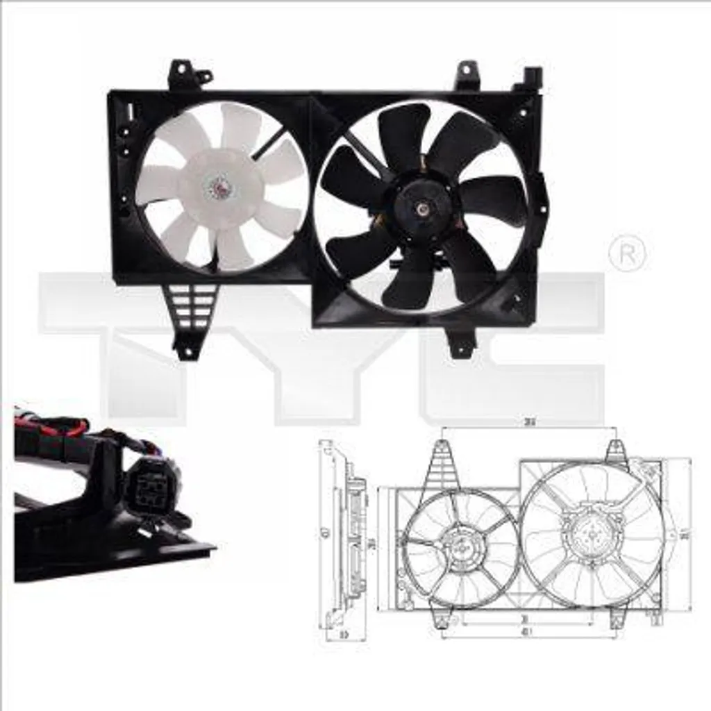 Ventilateur radiateur haute fiabilité OE 30623066 pour Volvo V40 S40