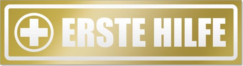 Erste Hilfe invertiert Magnetschild Schild magnetisch