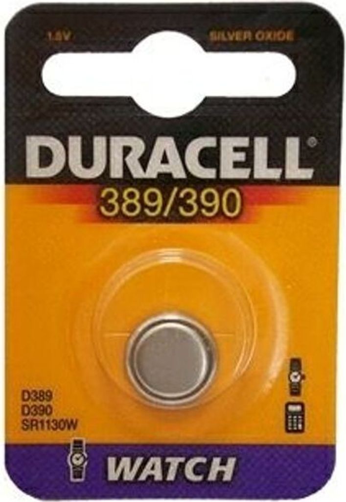 Duracell 389/390, Silberoxid, Button/coin, 1,5V, 1,2 cm, Produktbild 