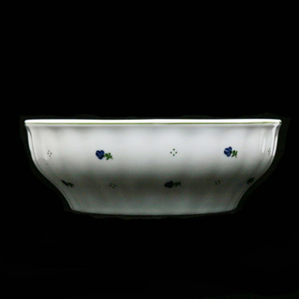 Valcovitá miska, porcelán, modré kvety, 26 cm, G. Benedikt Obrázok produktu 