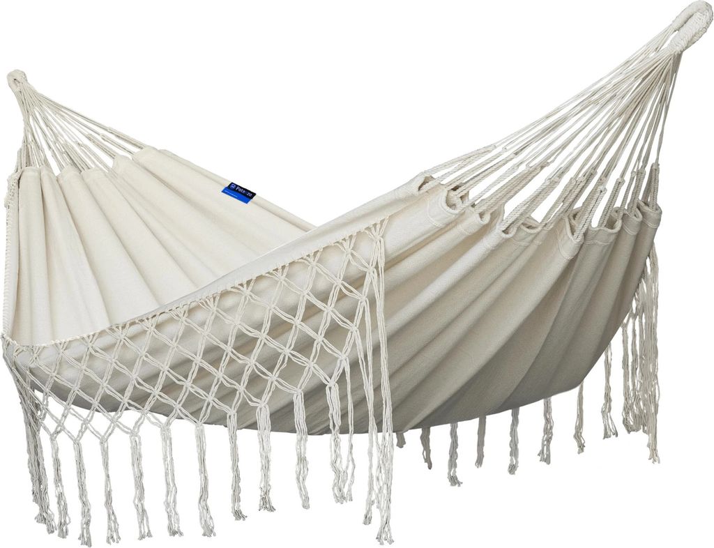 Potenza Outdoor Medelin Hängematte 230x 160 cm, Belastbarkeit bis 200 kg I Boho Doppelhängematte XXL