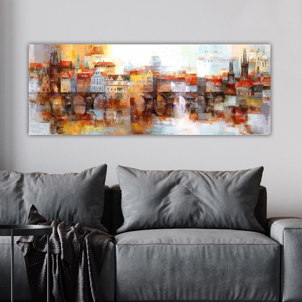 Wallity, YTY739130269_3080- TNS1744, Bunt, Leinwandbilder, 30 x 80 cm, 100% Leinwand