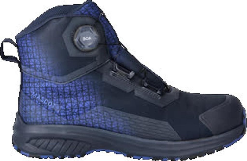 Mascot Sicherheitsstiefel F1502 S3S SR FO Gr. 47 schwarzblau/azurblau