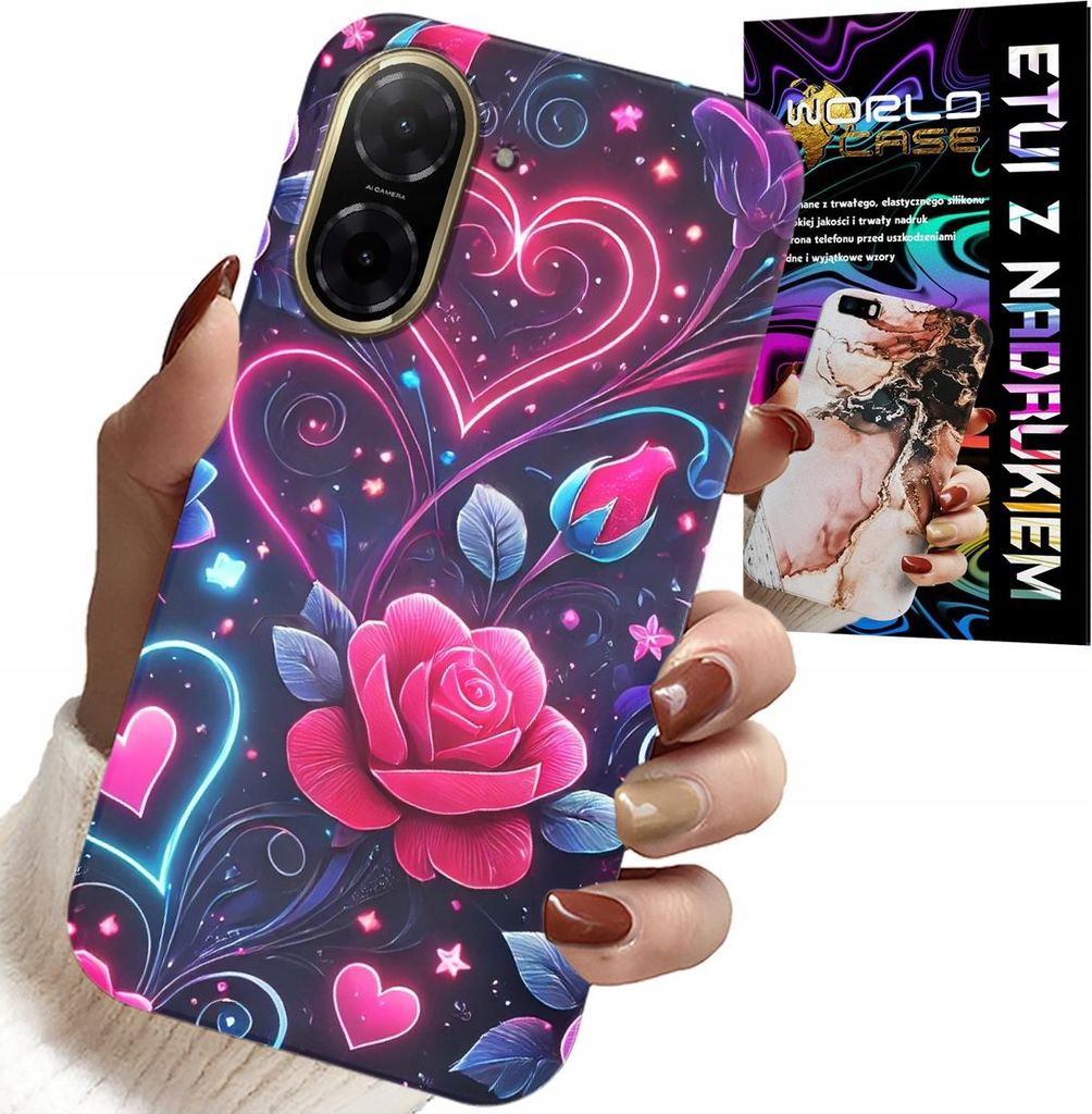 Fall Für Xiaomi Redmi A5 - Herz, Rose, Teenager Fall + Glas
