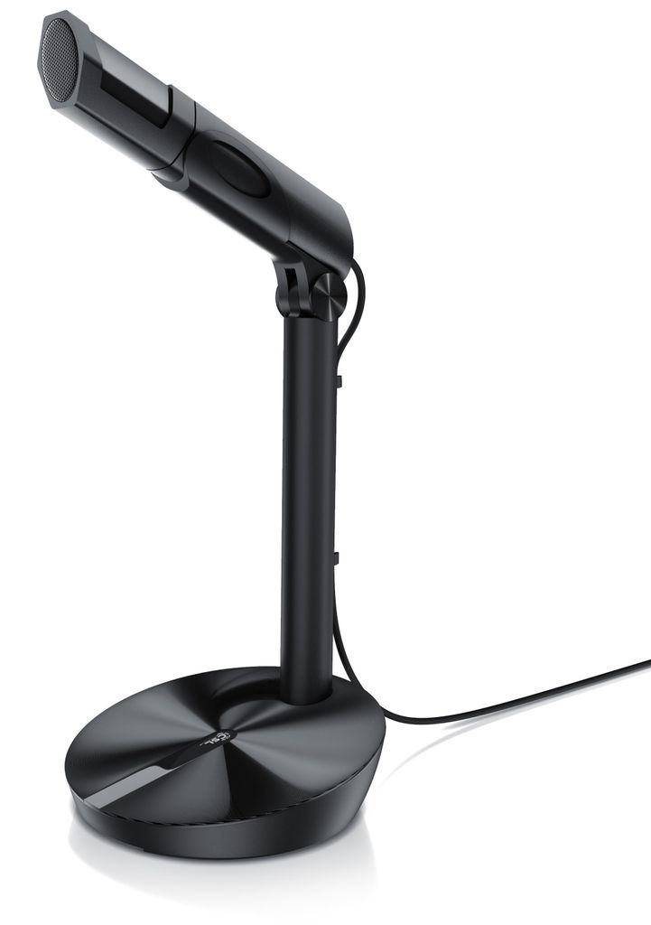 CSL USB Desktop Mikrofon mit Windschutz RMP 800 Tischmikrofon / Standmikrofon