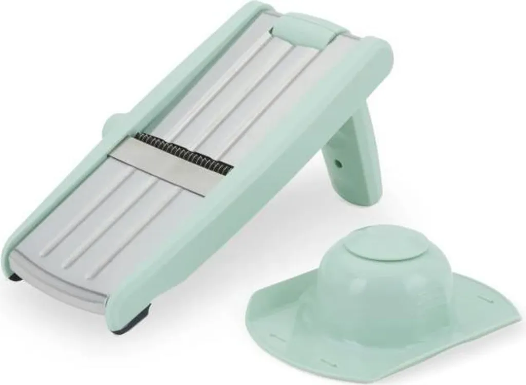 Mandolina per Verdure 3 in 1 Sicura | Acciaio Inox | Spessore 3-9mm