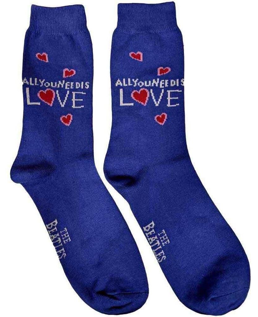 The Beatles All You Need Is Love Blue 40-45 Socken