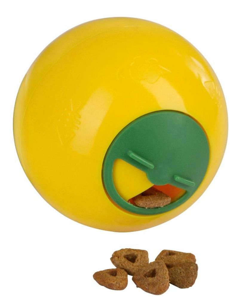 Kerbl Snackball für Katzen & Hühner ø 7,5 cm gelb Produktbild 