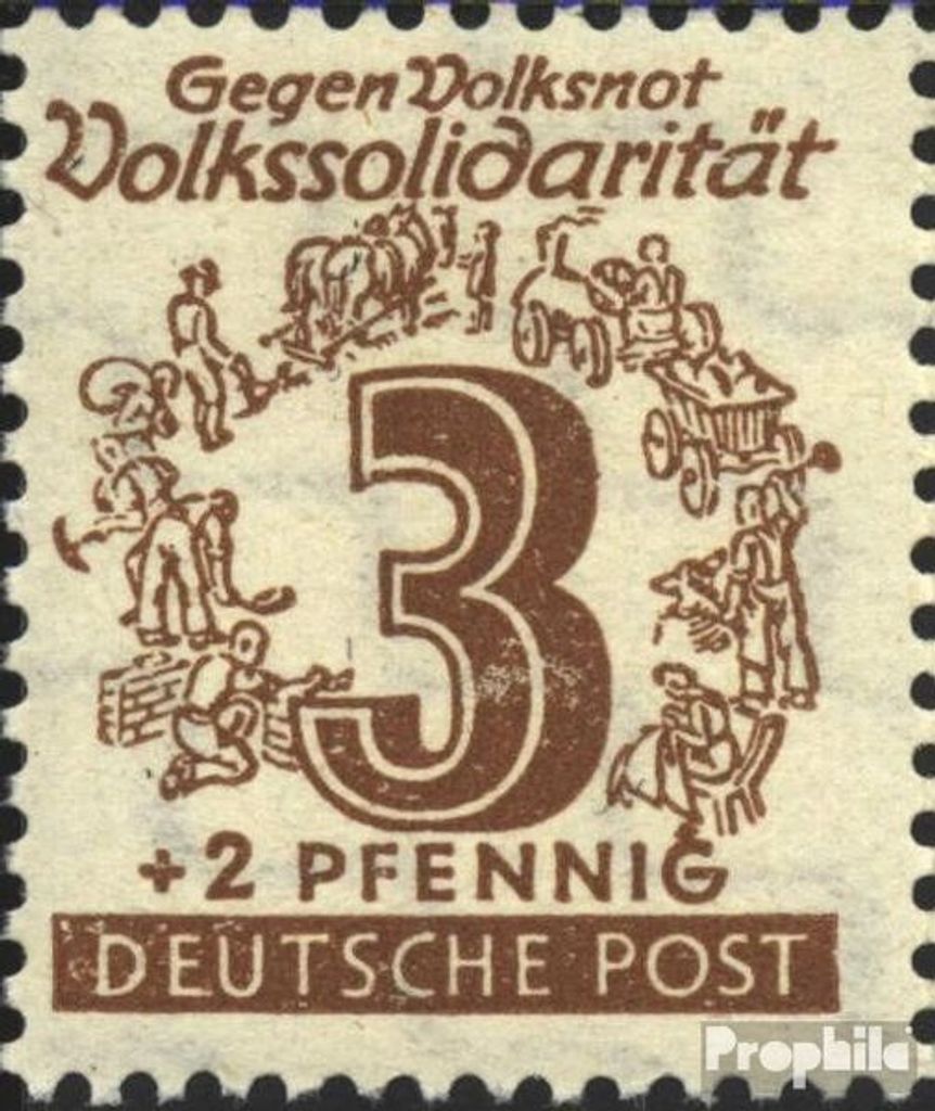 Briefmarken Sowjetische Zone (All.Bes.) 1946 Mi 138I, Produktbild 